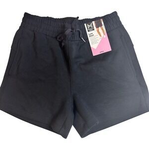 Member's Mark Luxe Shorts Black 4" Inseam Lounge Athleisure Womens Small NWT